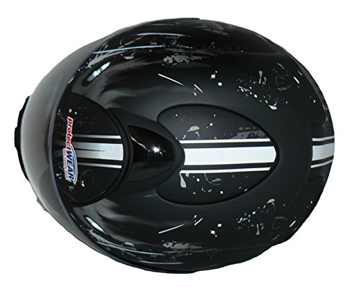 protectWEAR Motorcycle Helmet FS-801-99 black/gray size S