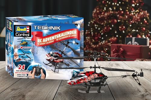 Revell Advent Calendar RC Helicopter I Remote-controlled helicopter I for building I RC advent calendar for boys, girls & adults aged 10 and up I Christmas gift