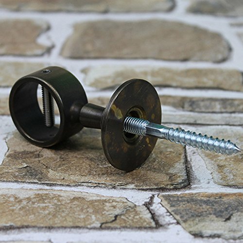 2 end caps and 10 rope holders "bronzed" for 30mm handrail rope.