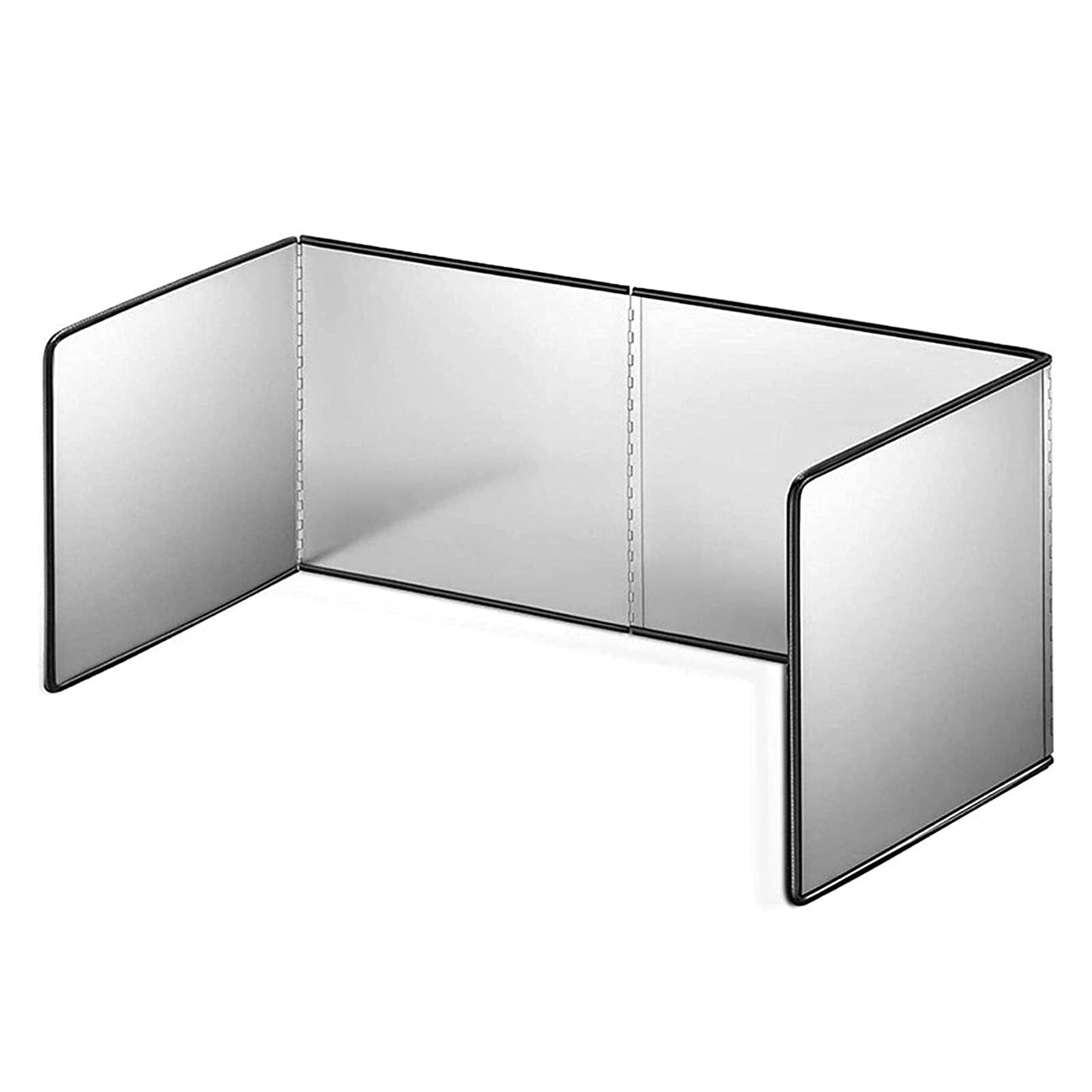 WMLBK Stainless Steel Splash Guard, Foldable Kitchen Splash Plate Oil Fume Baffle Stove Splash Guard (30x80x40cm)
