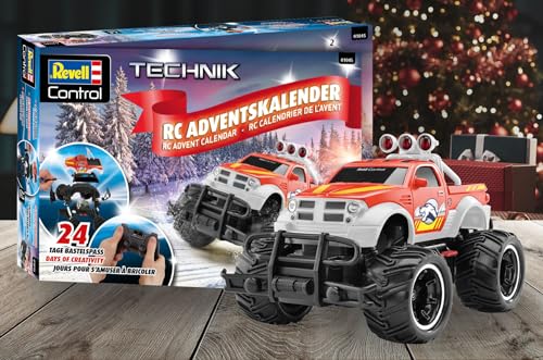Revell Advent Calendar RC Truck I RC Advent Calendar I Remote-controlled truck to assemble in 24 days I Advent calendar for boys, girls & adults aged 10+ I Christmas gift