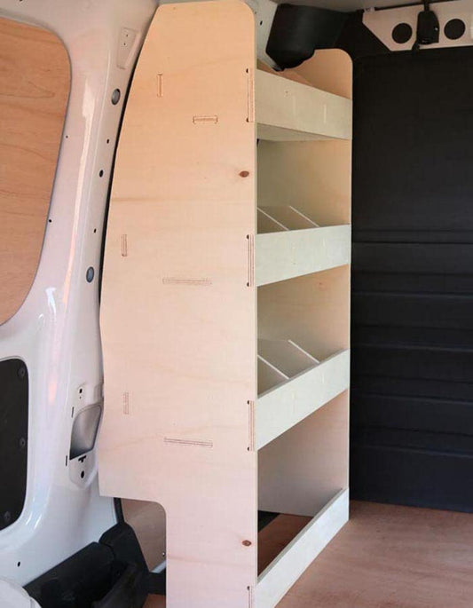 VANIFY - Compatible with Volkswagen Caddy L2 (Maxi) 2003-20 vehicle equipment shelving, front driver side shelf.