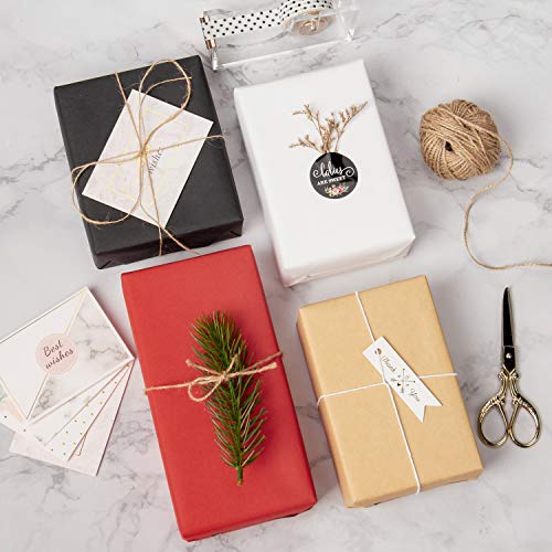 RUSPEPA Red Kraft Paper Roll - 30" X 98ft - Heavy Red Gift Wrap for Christmas, Valentine's Day, Crafting of All Kinds.