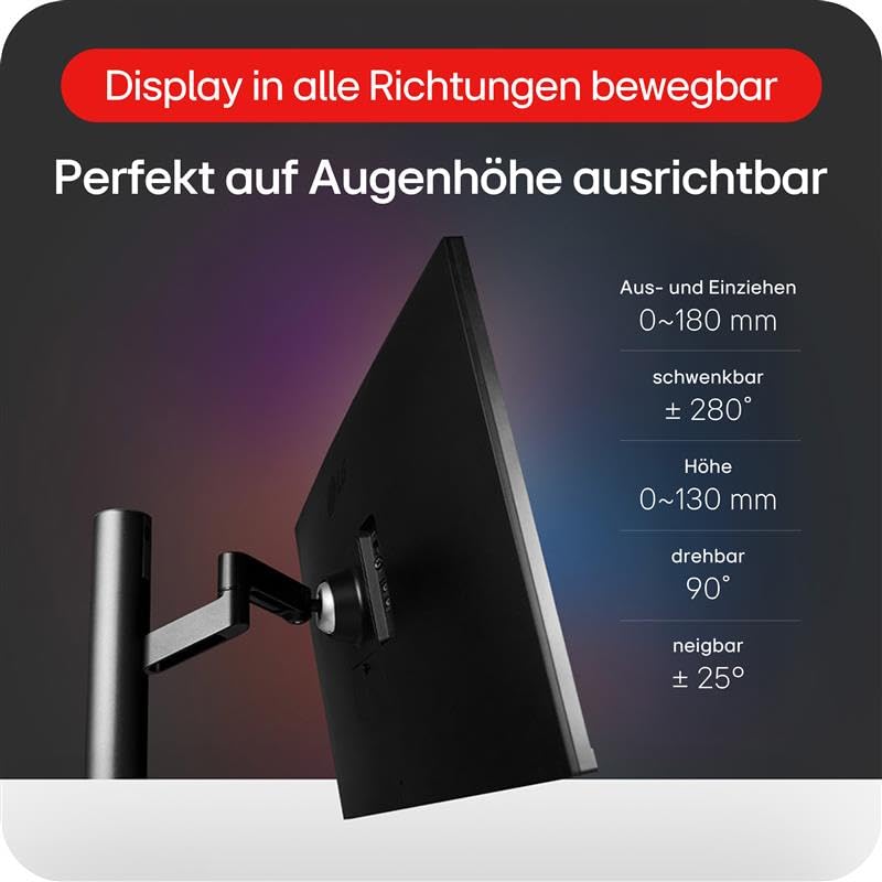 LG 32UN880K Monitor 32 inch Ultra HD 4K Ergo, IPS, 3840x2160, HDR 10, DCI-P3 95%, Ergo Stand adjustable in all directions, 10W Stereo speakers