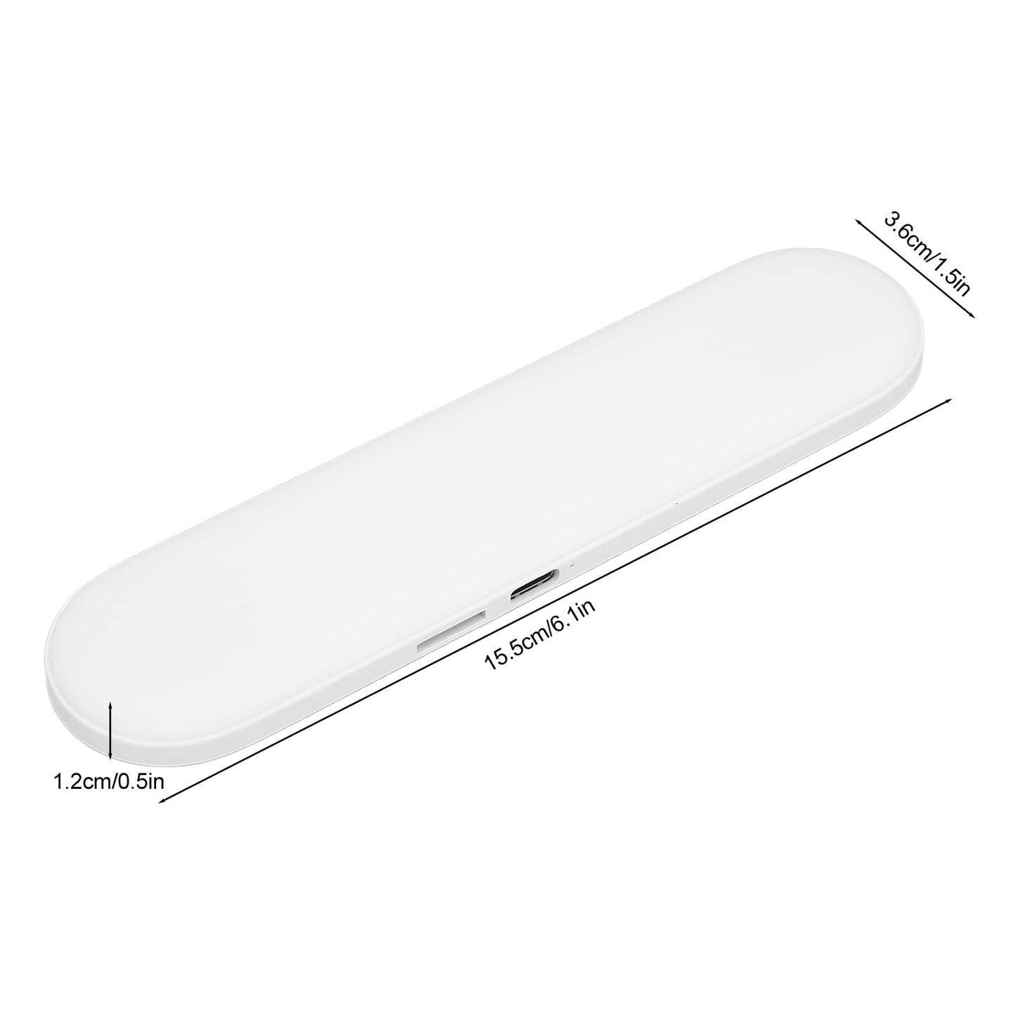 Pillow speaker Bluetooth pillow speaker ABS Bluetooth pillow speaker Portable bone conduction sleep speaker with stereo bass for deep sleep (White)