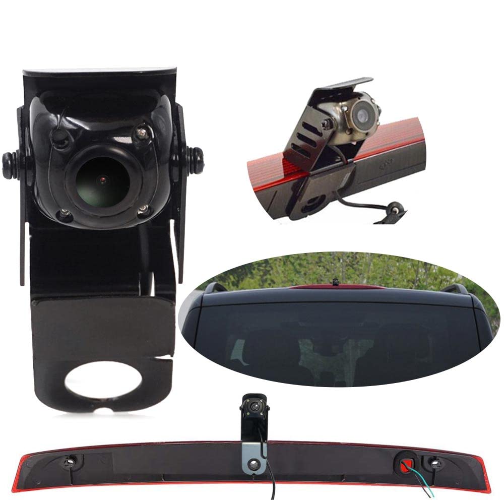 Car third roof original brake light rear view camera, replacement for Mercedes Benz Viano Vito W639 V6 van 3rd brake light/brake light 2003-2014 (with 4.3-inch monitor)