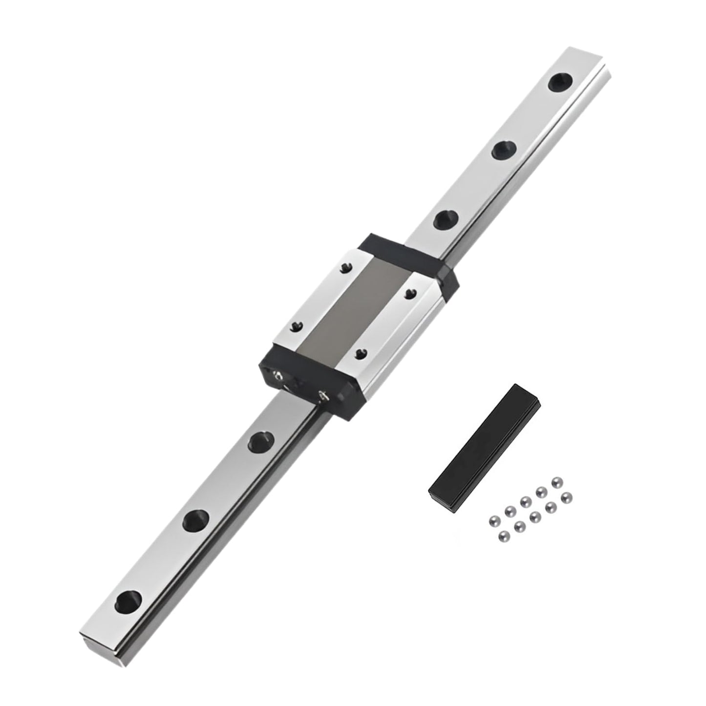 KGTCN MGN12 600mm length miniature bearing steel linear guide rail with 1 piece MGN12H linear slide block, for 3D printer X Y Z axis and CNC machine.