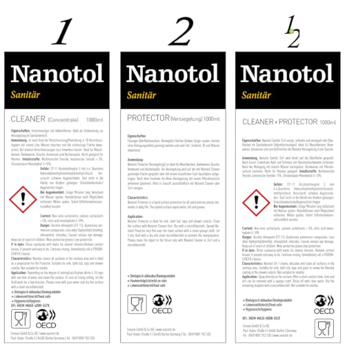 Shower cabin sealing set - Nano sealant for shower - Easy to clean effect for shower glass, fixtures, tiles, and ceramic in the shower.