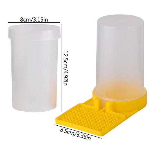 Bee Water Feeder, RoadLoo 6Pcs Bee Entrance Feeder Feeders for Bees Waterer Plastic Beekeeping Supplies Bee Feeding Entrance Beehive Drinking Bowl Apiculture Equipment Accessories (6)