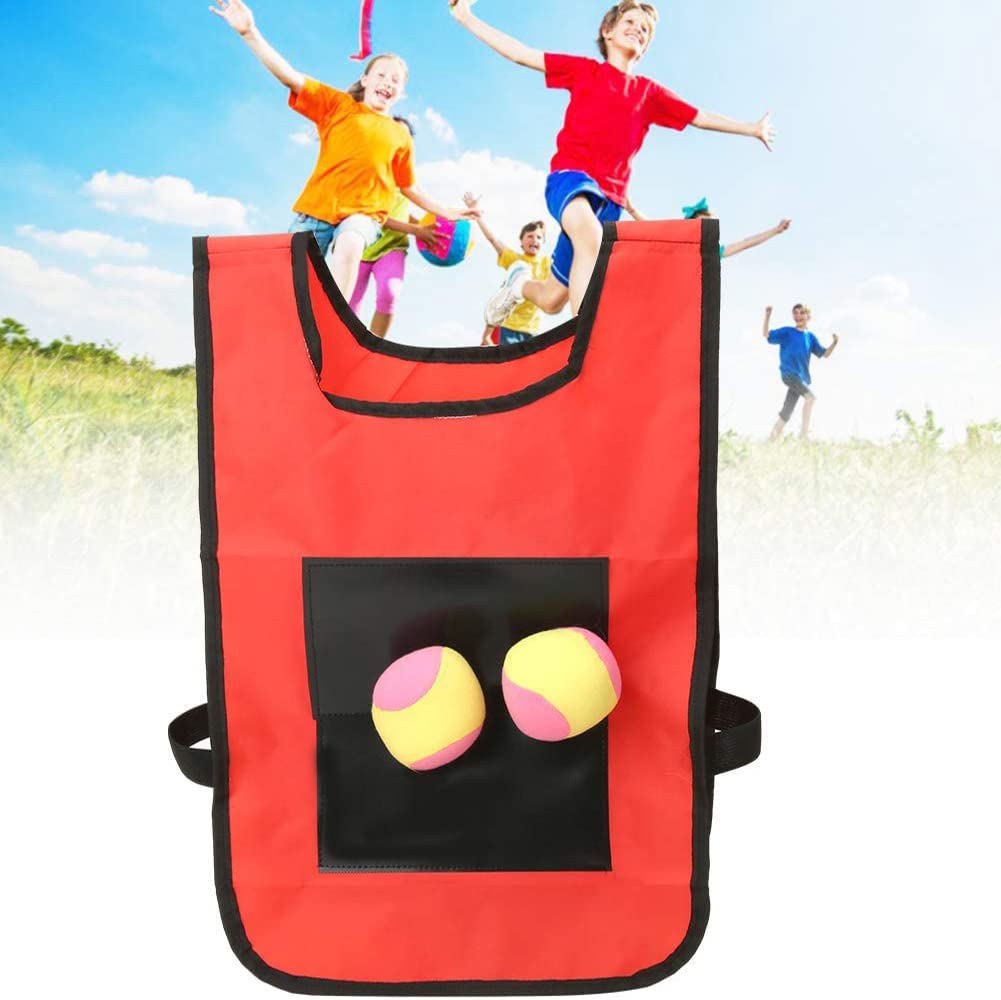 BEOIUCZZY 2 piece Sticky Ball Vest, Dodgeball Game Set Dodgeball Game Set Velcro Ball Game for parent-child game indoors and outdoors throwing games children's gift with 10 cotton balls.