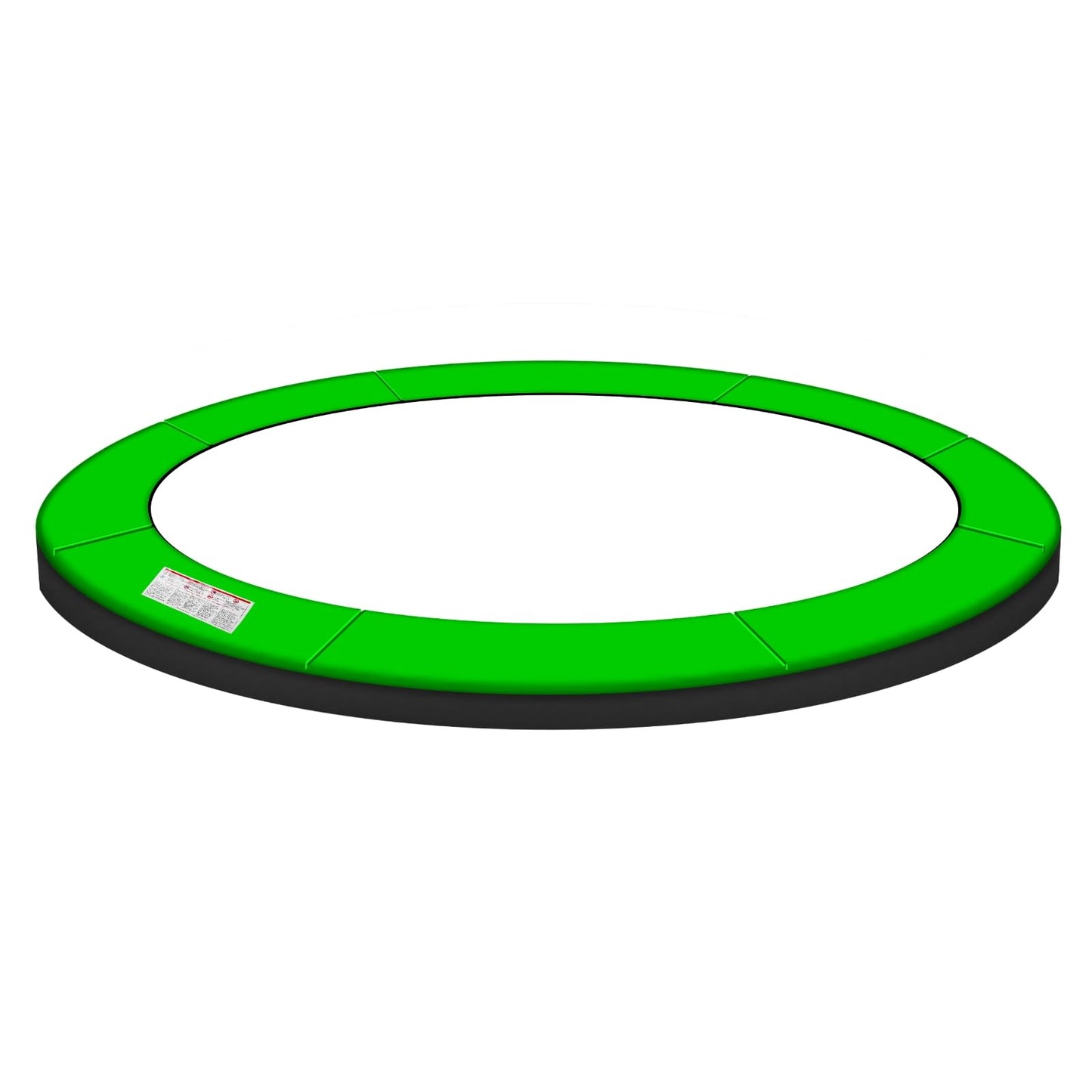 Baunsal® Trampoline Padding Ø 244 cm with 30 cm width in light green-black, 20 mm thick, UV-resistant, tear-resistant. Replacement parts for outdoor trampolines.