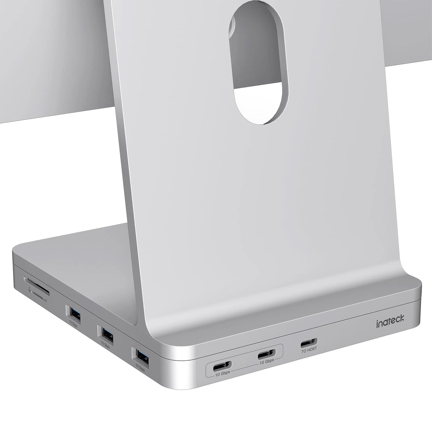 Inateck USB C Hub for iMac, docking station compatible with iMac 24 inch 2021/2023, USB 3.2 Gen 2, 8-in-1 aluminum USB hub with NVMe SSD enclosure, USB C 10 Gbps and SD/TF card reader, DK2001