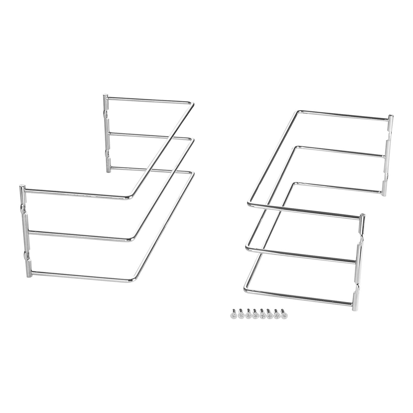 SOTECH baking tray holder for 3 baking trays (364 x 140 x 125 mm, polished chrome, for 600 mm cabinet width) grid shelf mounting - keeping things organized easily.