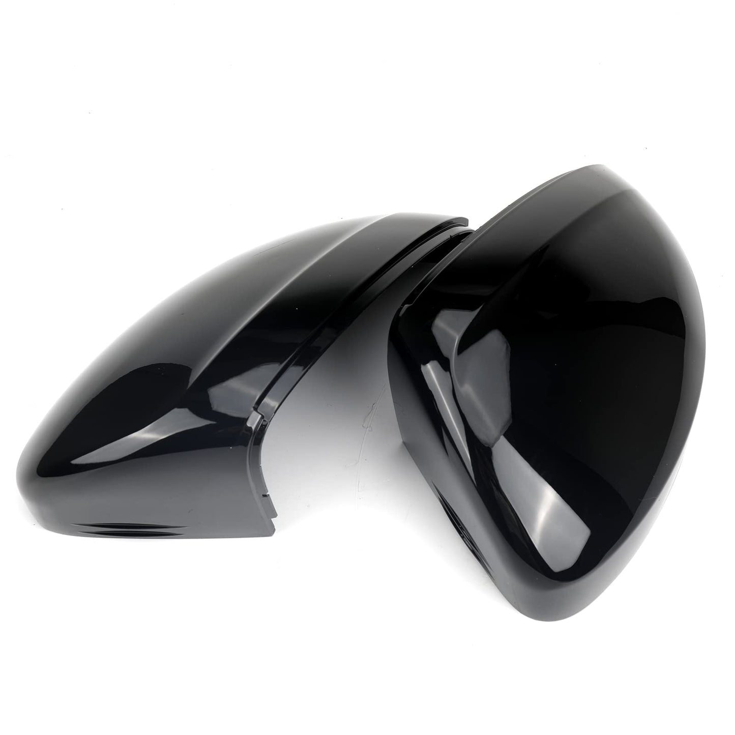 1 Pair Car Mirror Caps Outside Mirror Replacement for VW Tiguan MK2 2017-2020, Mirror Covers Rear View Mirror Covers Side Mirror Covers, Mirror Housings Glossy Mirror Caps