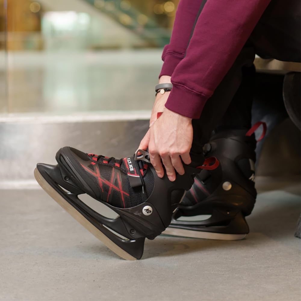 K2 Skates Men's Ice Skates F.I.T. ICE, black - red, 25G0410.1.1.070