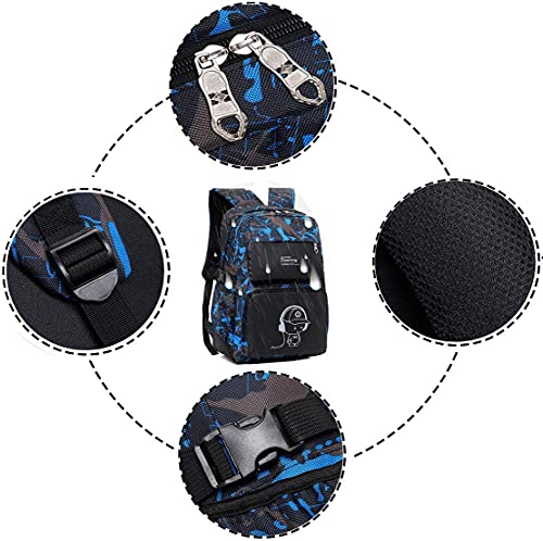 Asge school backpack for boys and girls - Waterproof backpack for teenagers, reflective, large, for school and outdoor camping, including shoulder bags set.