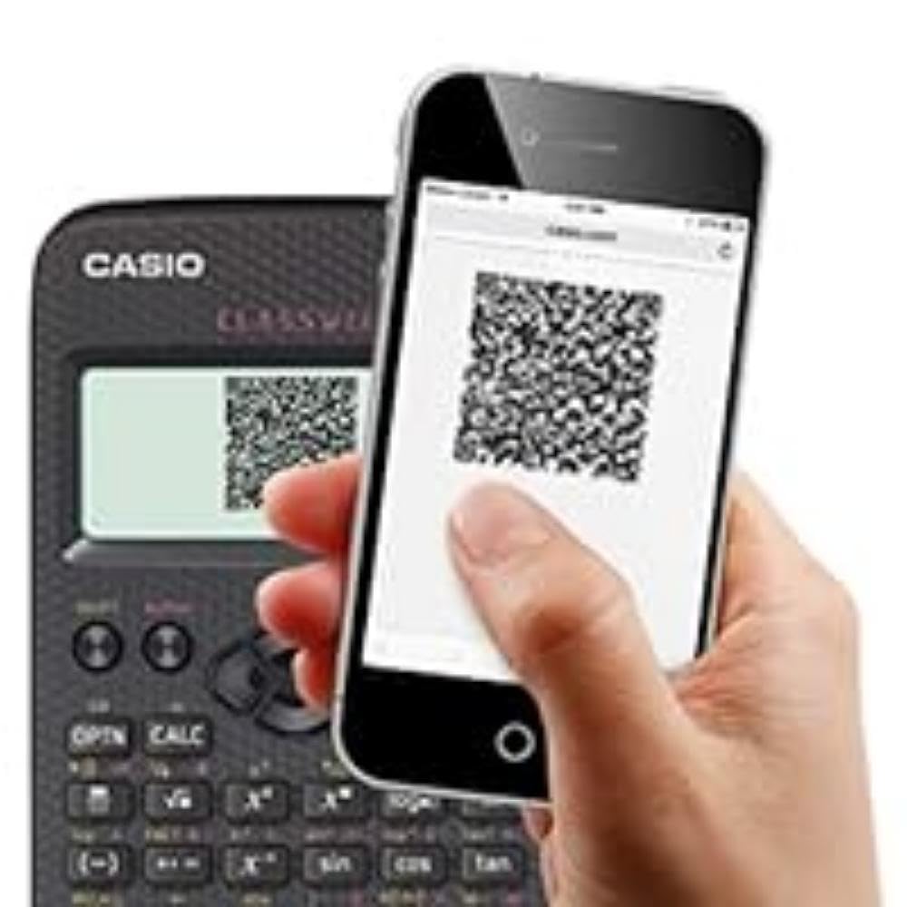 Casio SCHOOL CALCULATOR FX-82DE X CLASSWIZ, BATTERY-POWERED, Black, Language- German