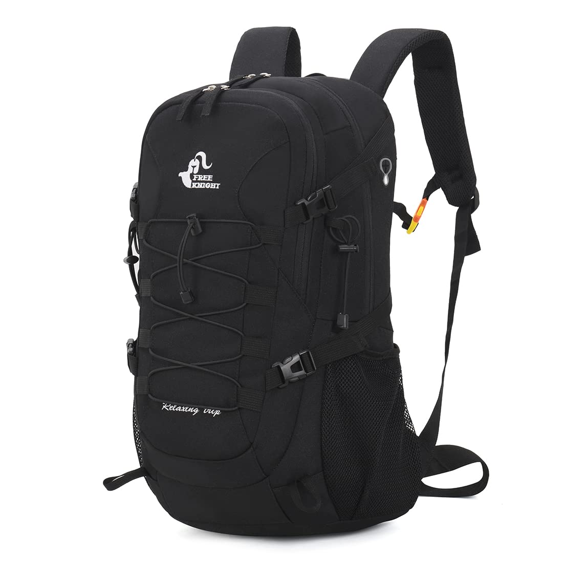 Bseash 40L Lightweight Waterproof Hiking Backpack with Rain Cover, Outdoor Sports Travel Daypack Multifunctional Travel Bag for Camping, Climbing, Skiing, Cycling (Black)