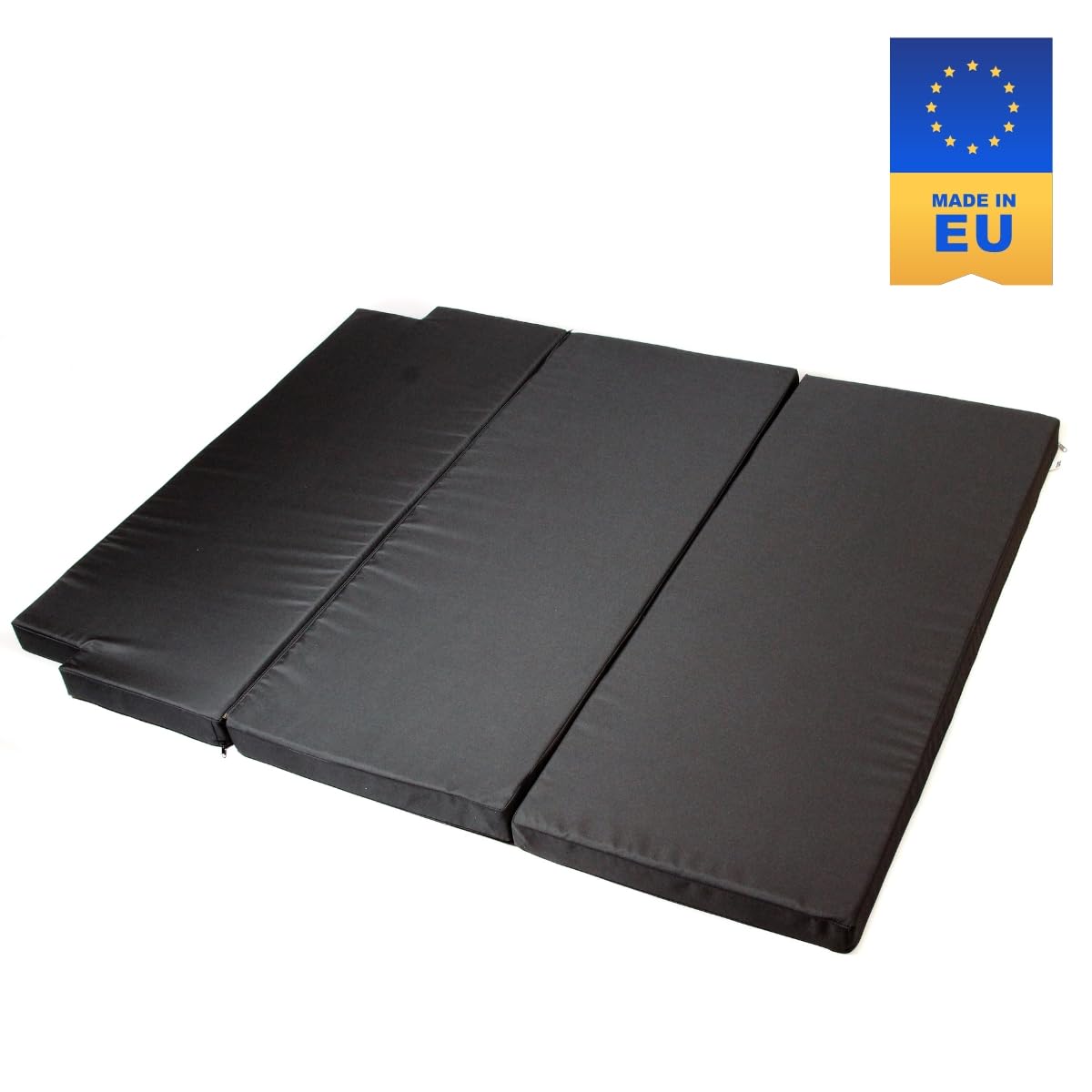 Premium sleeping pad for VW T5/T6 California Beach | Foldable mattress 190x150x6 cm, black | Foldable mattress for bus, camping & multiflexboard