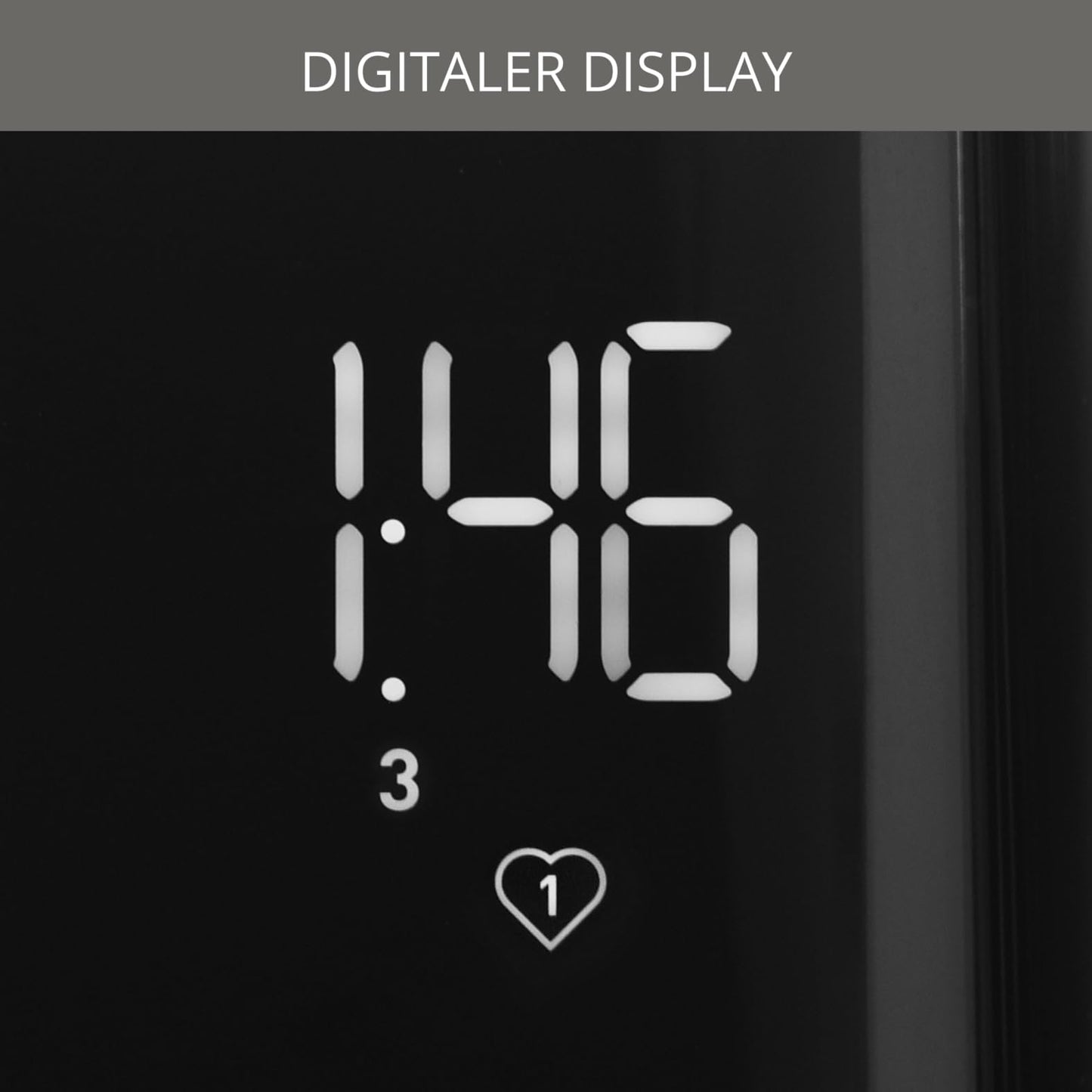 Krups KH641810 Smart'n Light Toaster, Two-Slice Toaster, Digital Display, 7 Browning Levels, Removable Crumb Tray, Countdown, Lift Function, Black