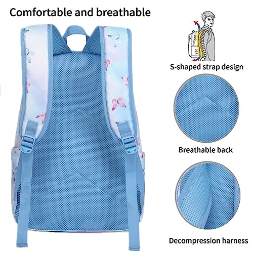 Jumpopack school backpack set girls backpack set Teenage girl backpack Teenage girl rucksack butterfly