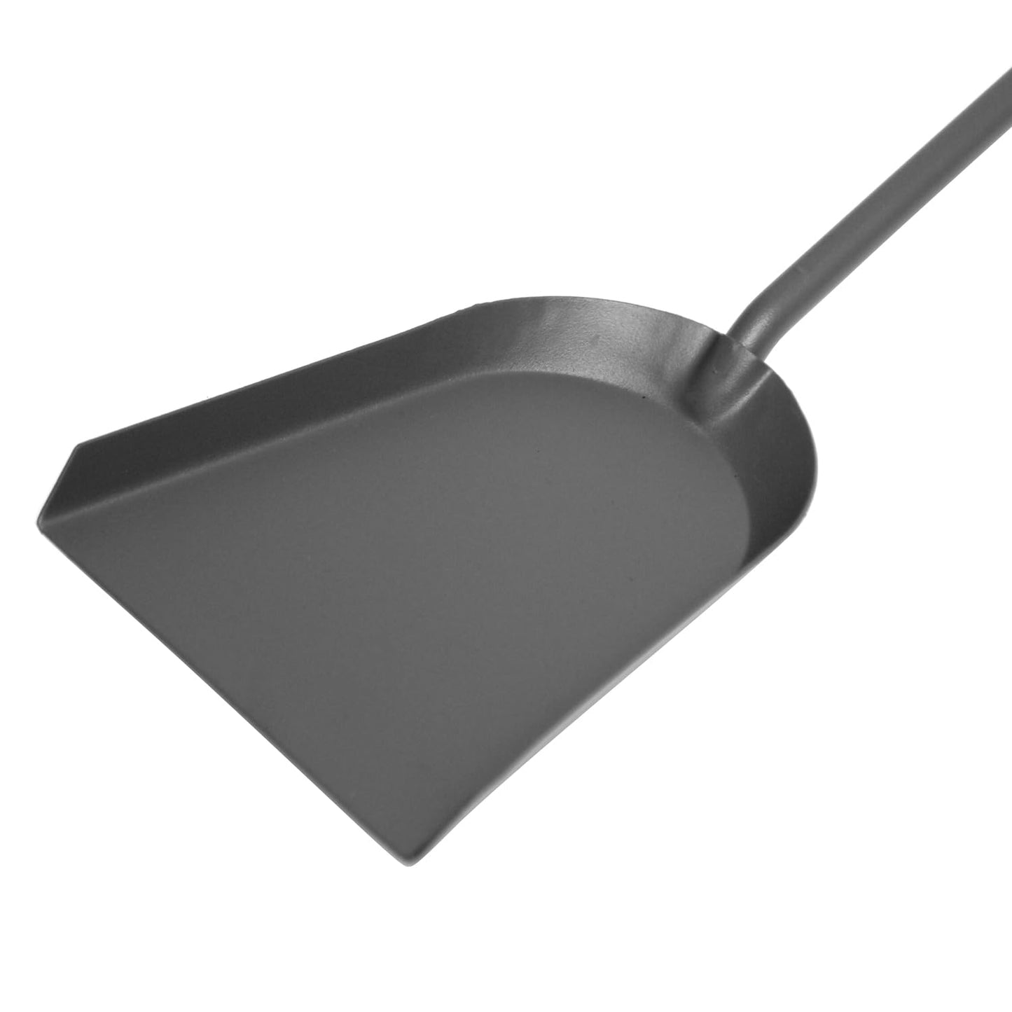 raik Fireplace Tools Gustav 3-piece set made of steel Fireplace utensils in anthracite grey Fireplace set with wooden handles shovel broom and poker 60x23x17 cm