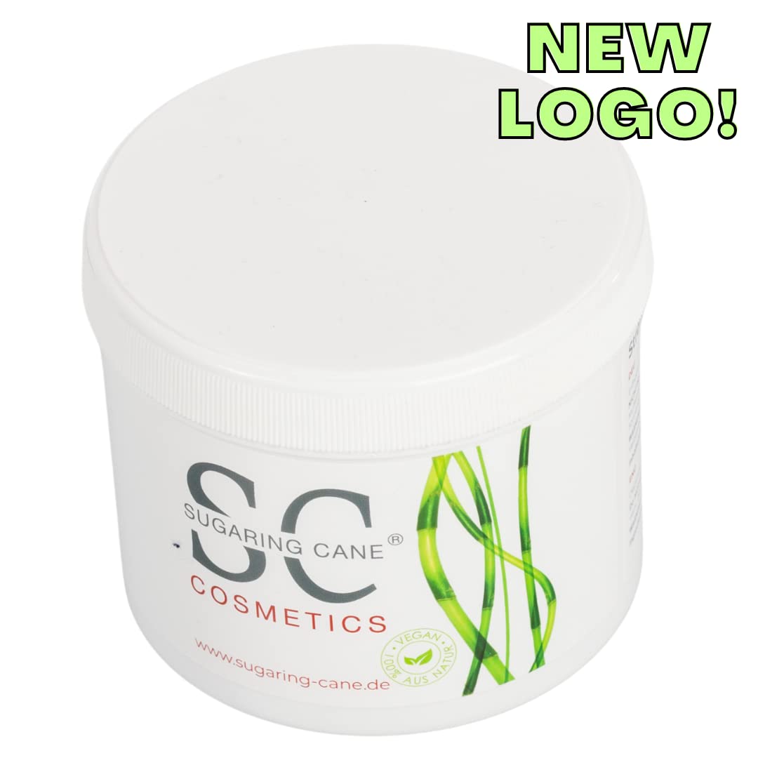 Sugaring sugar paste + 100x hair removal strips | 100% Vegan Natural | gentle, low pain hair removal | 1 jar of sugar wax | silky smooth skin for up to 4 weeks | for men and women | 500g (Soft)