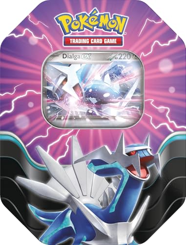 Pokémon Trading Card Game: Tin Box Azure Legends: Dialga-ex (4 booster packs & 1 holographic promo card)