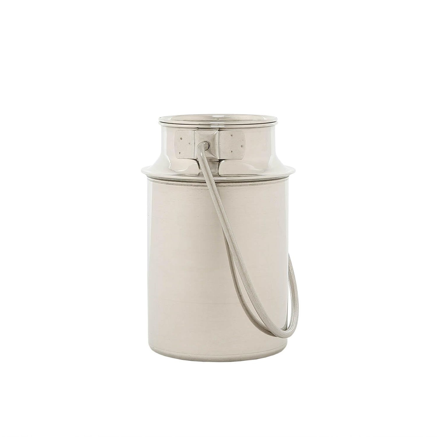 Stainless steel milk jug 2.5l - milk pitcher - for coffee milk sauces - 22cm tall - milk jug with lid - handle transport container - milk jug decoration - coffee pot - wine container