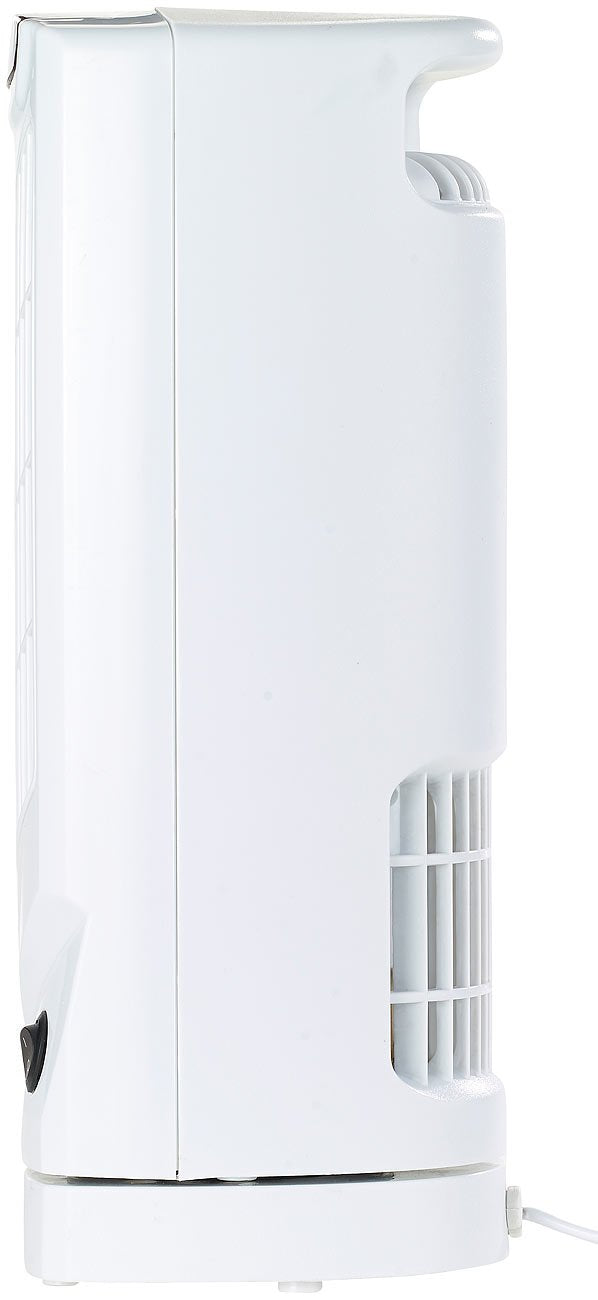 Sichler Household Appliances Bladeless Fan: Table Tower Fan VT-130.T with 90° oscillation, 3 speeds, 25 W (Tower fan, bladeless fan, cooler)