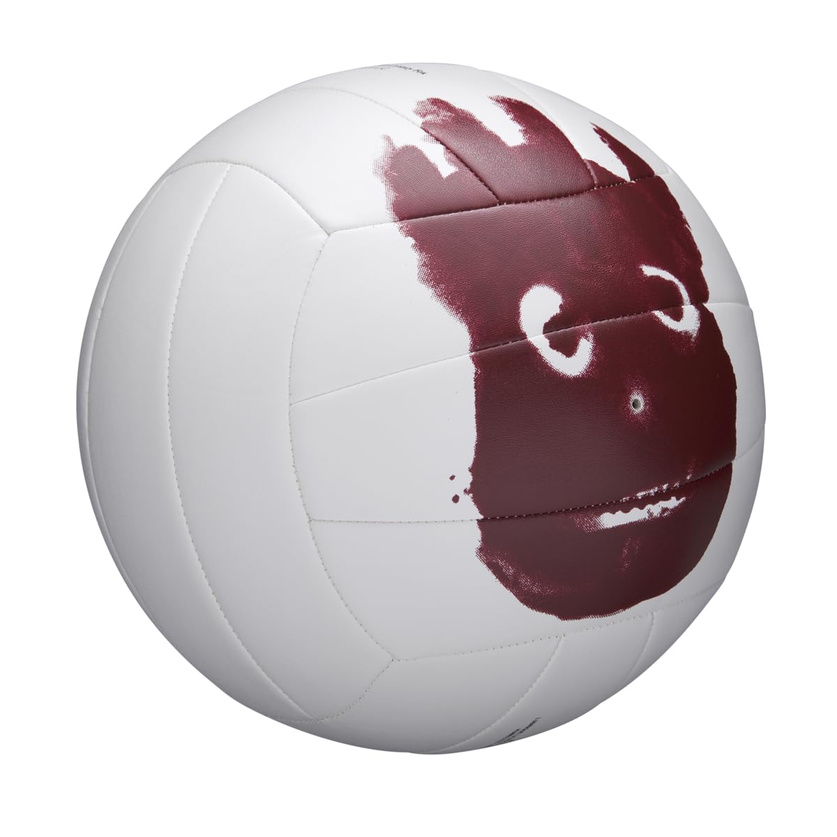 Wilson volleyball, suitable for outdoor and recreational players, famously featured in the movie "Cast Away" as "Mr. Wilson", available in white/red color.