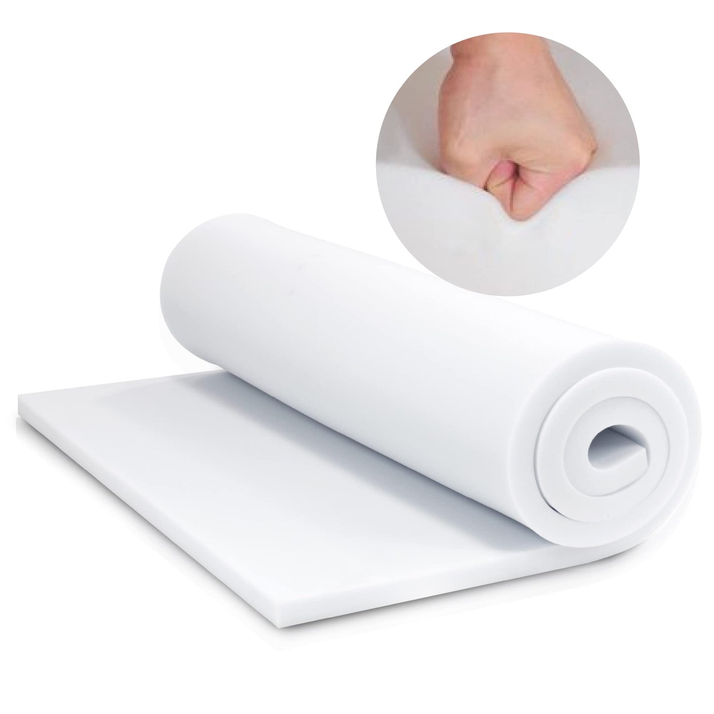 MSS e.K. foam sheet cushion topper - 200 x 60 x 10 cm - RG27/45