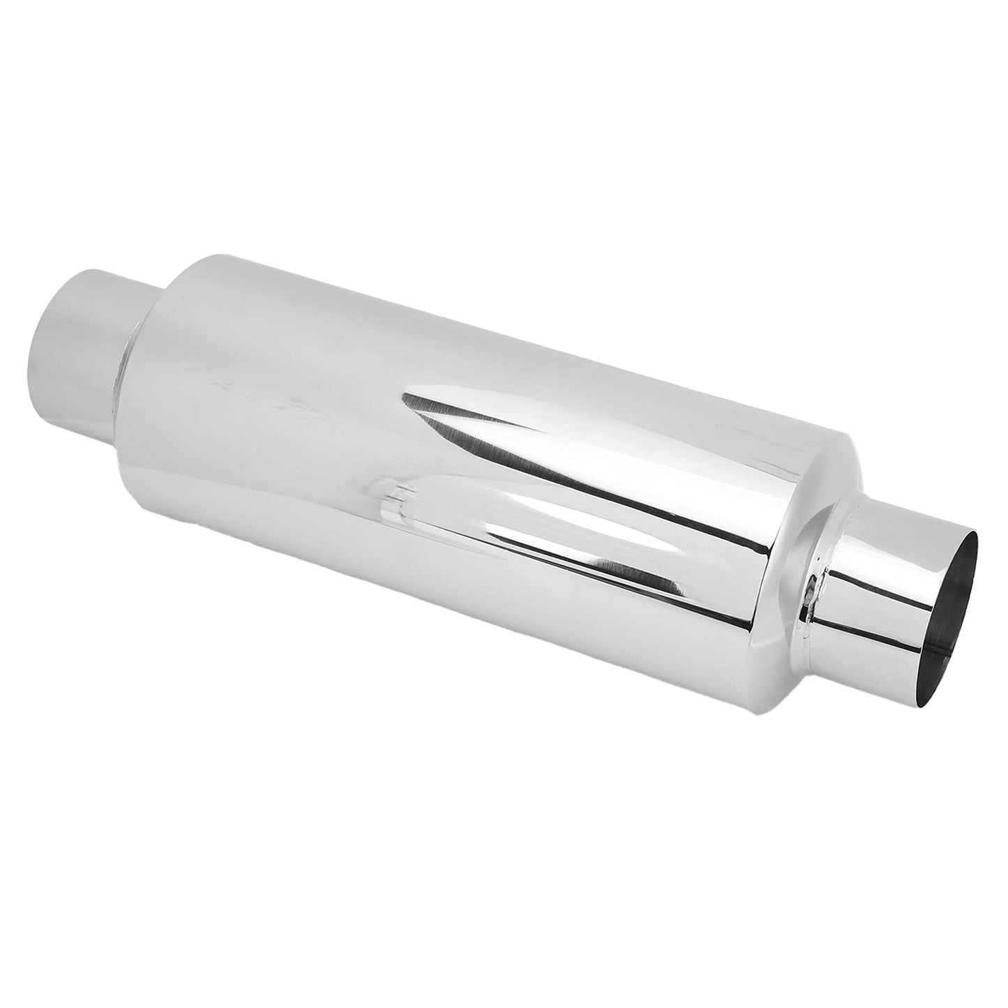 2.5 inch stainless steel muffler straight exhaust tip universal - performance enhancing & deeper sound