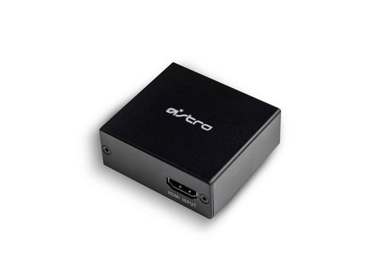 ASTRO HDMI adapter for PS5 provides perfect game chat balance, audio extraction with 4K HDMI to Optical Spdif Toslink. Compatible with A50 base station, MixAmp Pro TR, A20 gaming headset on PS5 - Black.