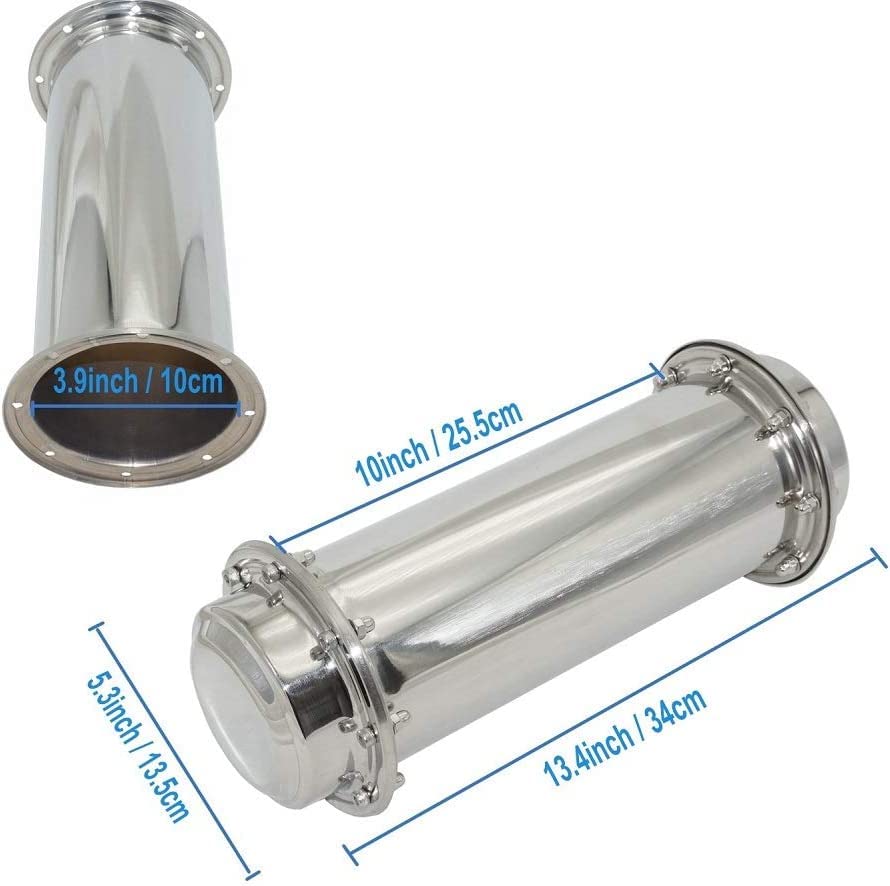 304 stainless steel time capsule - corrosion resistant waterproof container. Buryable metal time capsule. Best graduation gifts for granddaughter (13.4 inches).