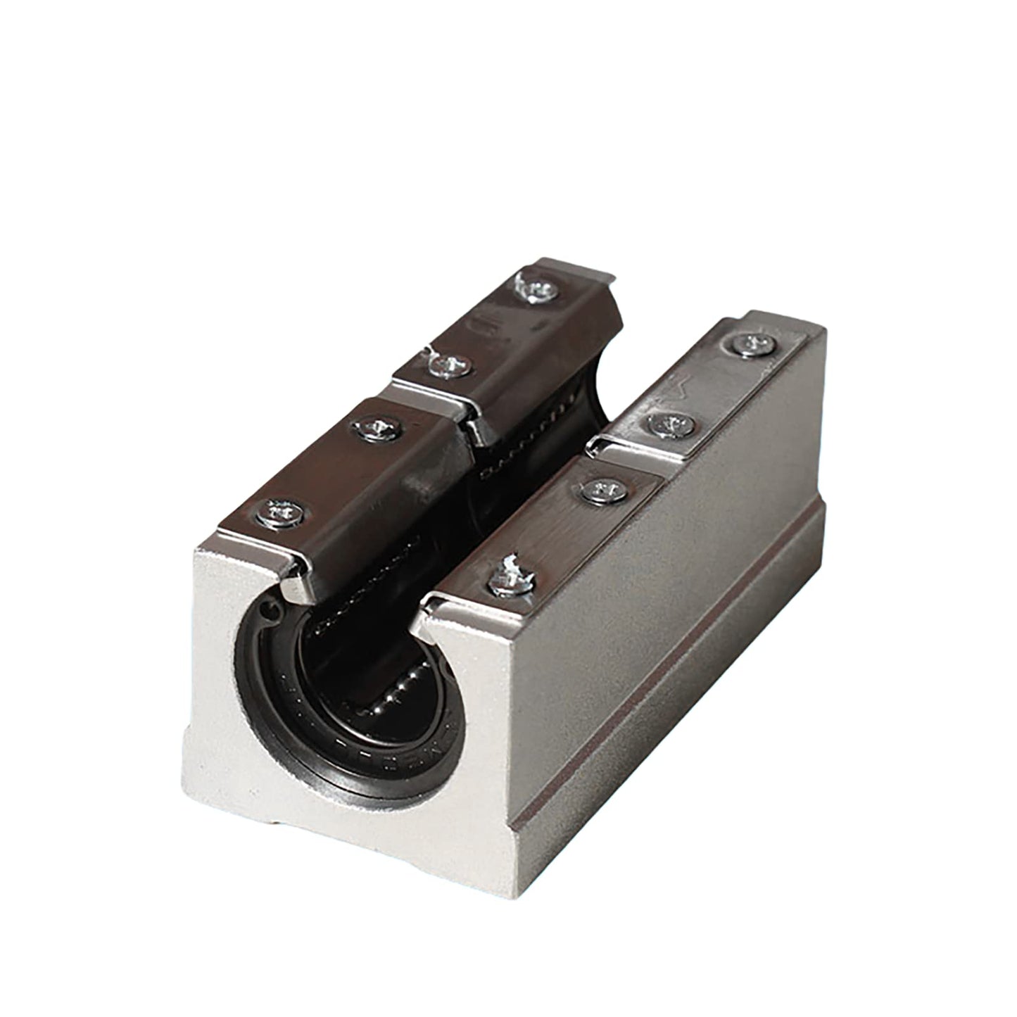 Coavoo 2 pieces SBR12LUU 12mm linear ball bearing slide block Open slide block bearing blocks for SBR12 linear motion shaft guides slide rails as CNC router parts