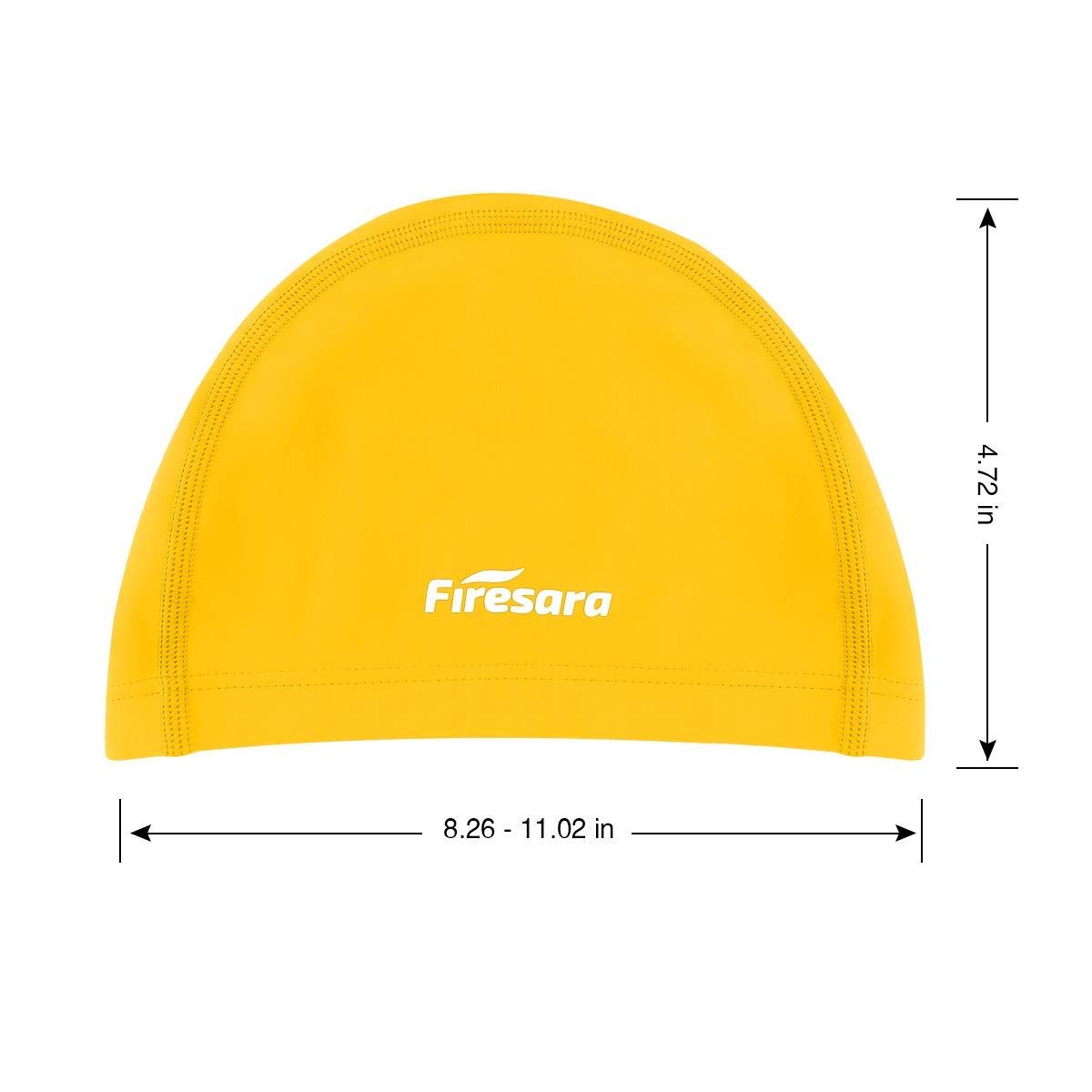 Firesara Lycra Swim Cap, Lycra Swim Cap Anti-Tear Coated Comfortable No Slip for Men Women Long Short Hair Adult Boys Girls