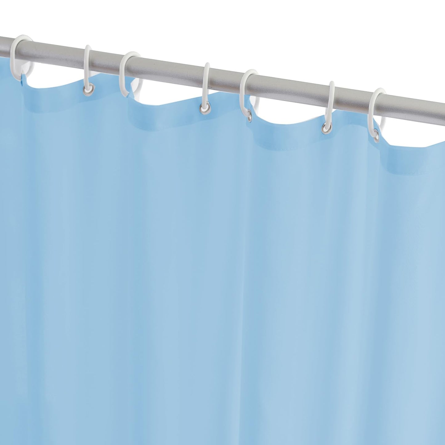 YISURE Fabric Shower Curtain 200x220 Blue, Polyester Bath Curtain Bathtub Water-Resistant Washable Shower Curtains Anti-Mold for Bathroom Home, Width 200 x Height 220cm