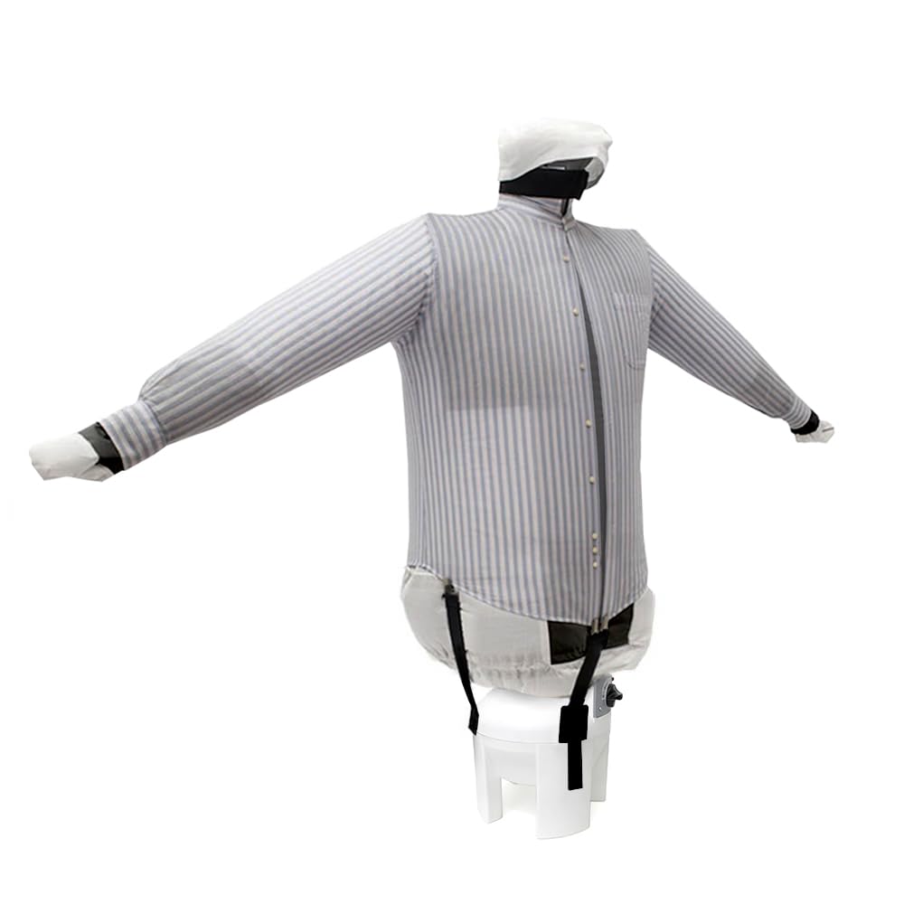 Ironing machine dries and irons shirts, blouses, and polos automatically. It refreshes and disinfects clothing and fabrics with 3 programs. 4-in-1 ironing machine with A++ rating and 5-year warranty. Model SA03 ECO INOX.