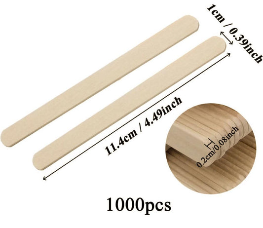 1000 pieces of wooden ice cream sticks, versatile for crafting and DIY projects. Great for making crafts and DIY projects, these wooden sticks can be used in various ways.