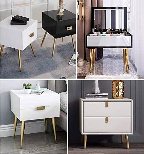 Drenky 4pcs Slanted Table Legs, Metal Cabinet Legs, Cone Furniture Legs, 201 Stainless Steel, Golden, 30cm Height, No-Slip Silent Base Placement for Sofas, Tables, and other furniture legs