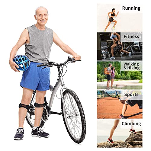 CAMBIVO 2 x Patella Knee Brace, Patellar Tendon Strap, Adjustable Knee Support for Women and Men during Sports, Hiking, Fitness, Baseball, Volleyball