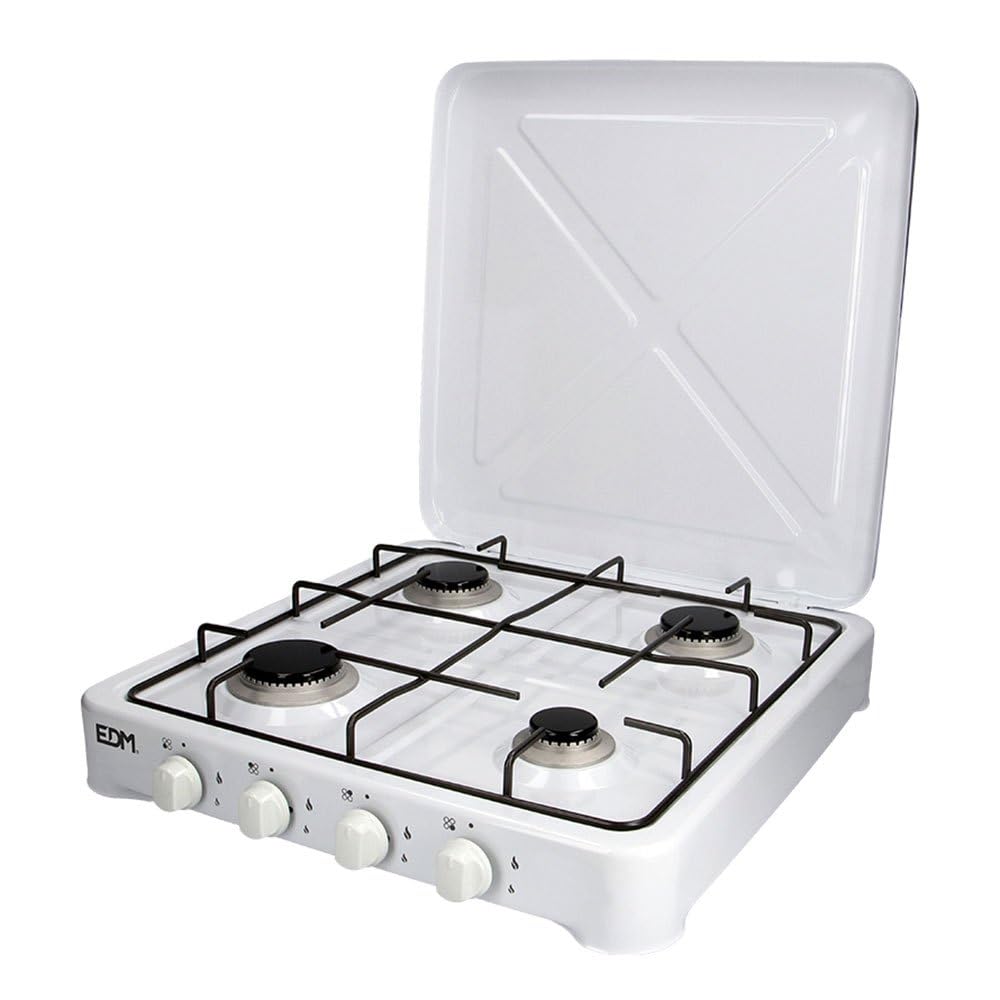 Edm gas camping kitchen with 4 burners, one size.