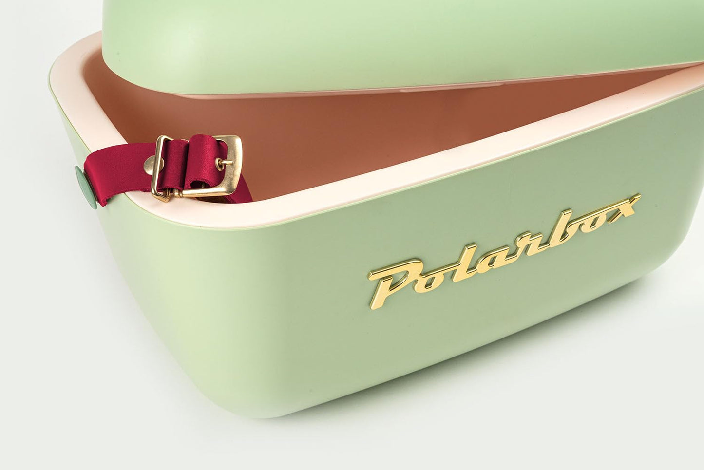 Kreher® Cooler Box Passive Cooler Vintage Design with Polystyrene (Airpop) Thermal Insulation (Christmas Green, 20 L)