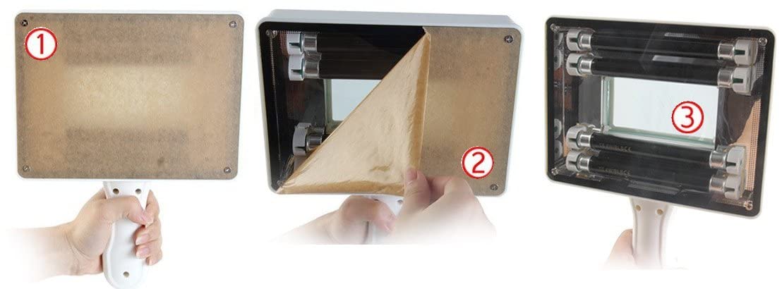 Wood lupenleuchte. 4 UV-röhren der Qualität F4T5, CE-norm. Wood's Lamp Diagnosegerät.