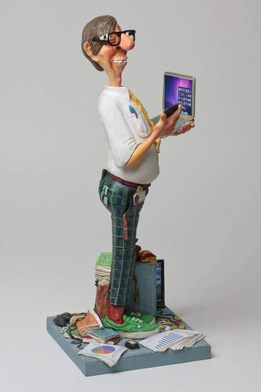 Unknown Guillermo Forchino fo84009 Figure The Experience of Computers, Resin, Multicolor, 20 x 10 x 22.5 cm