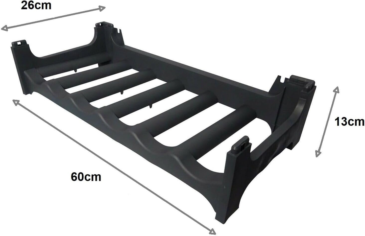 Alpfa bottle rack Made in Germany anthracite for 36 bottles stackable.