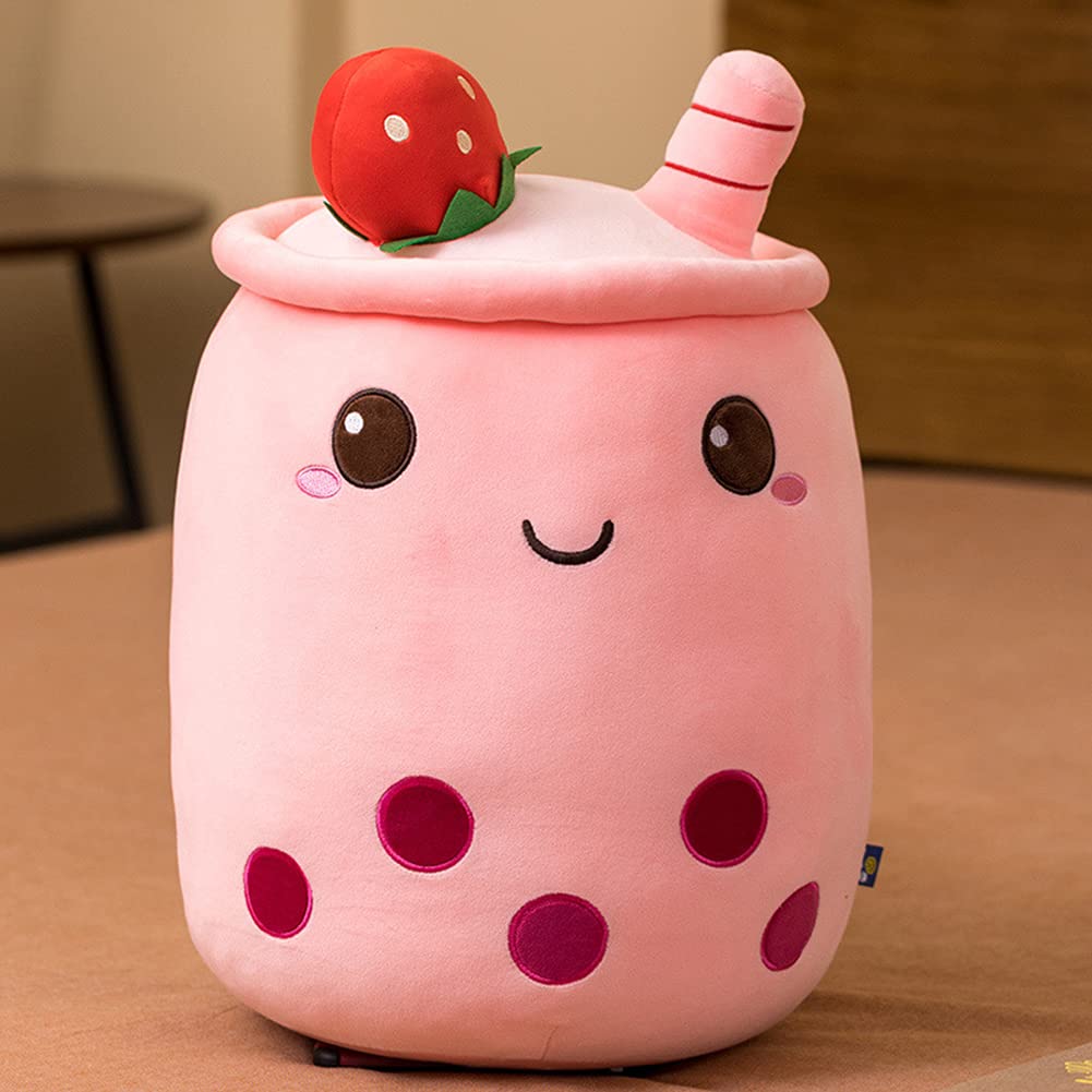 Bubble Tea plush toy, Boba plush pillow Creative Bubble Tea stuffed milk tea soft doll Tea cup cushion plush dolls Birthday gift children's toy Christmas gift, 50cm