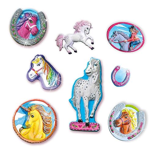 SES Creative Plaster Casting Value Pack - Happy figures and fantasy horses.