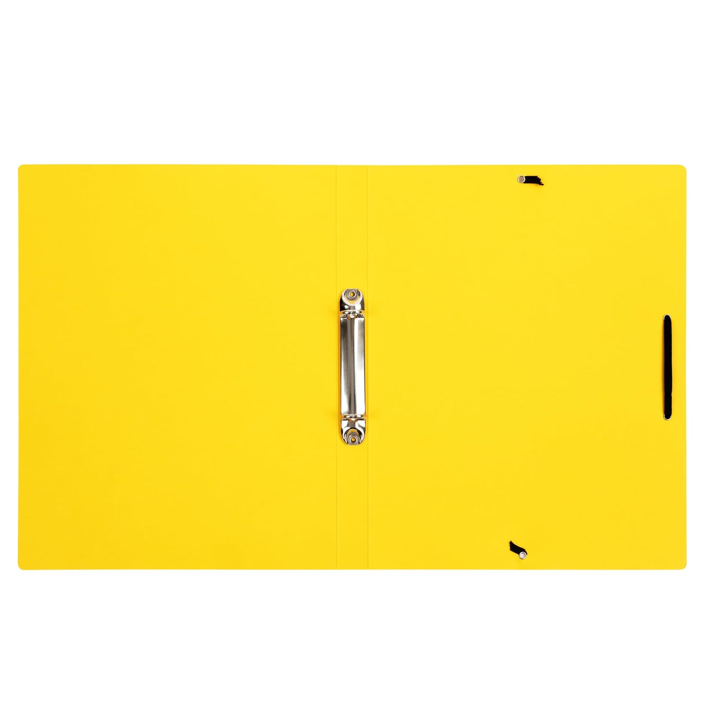 Idena 11097 - Eco cardboard ring binders in DIN A4 size, 12 colorful folders with 20mm spine width and 2-ring mechanism, diagonal rubber band.